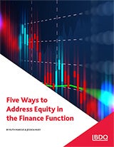 Five Ways to Address Equity in the Finance Function Cover