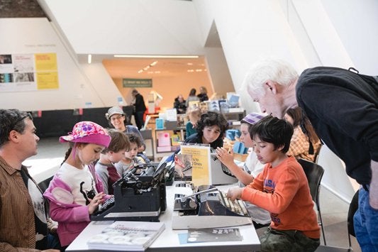 Multiple generations participate in Drop-in Artmaking at The CJM's Family Artbash