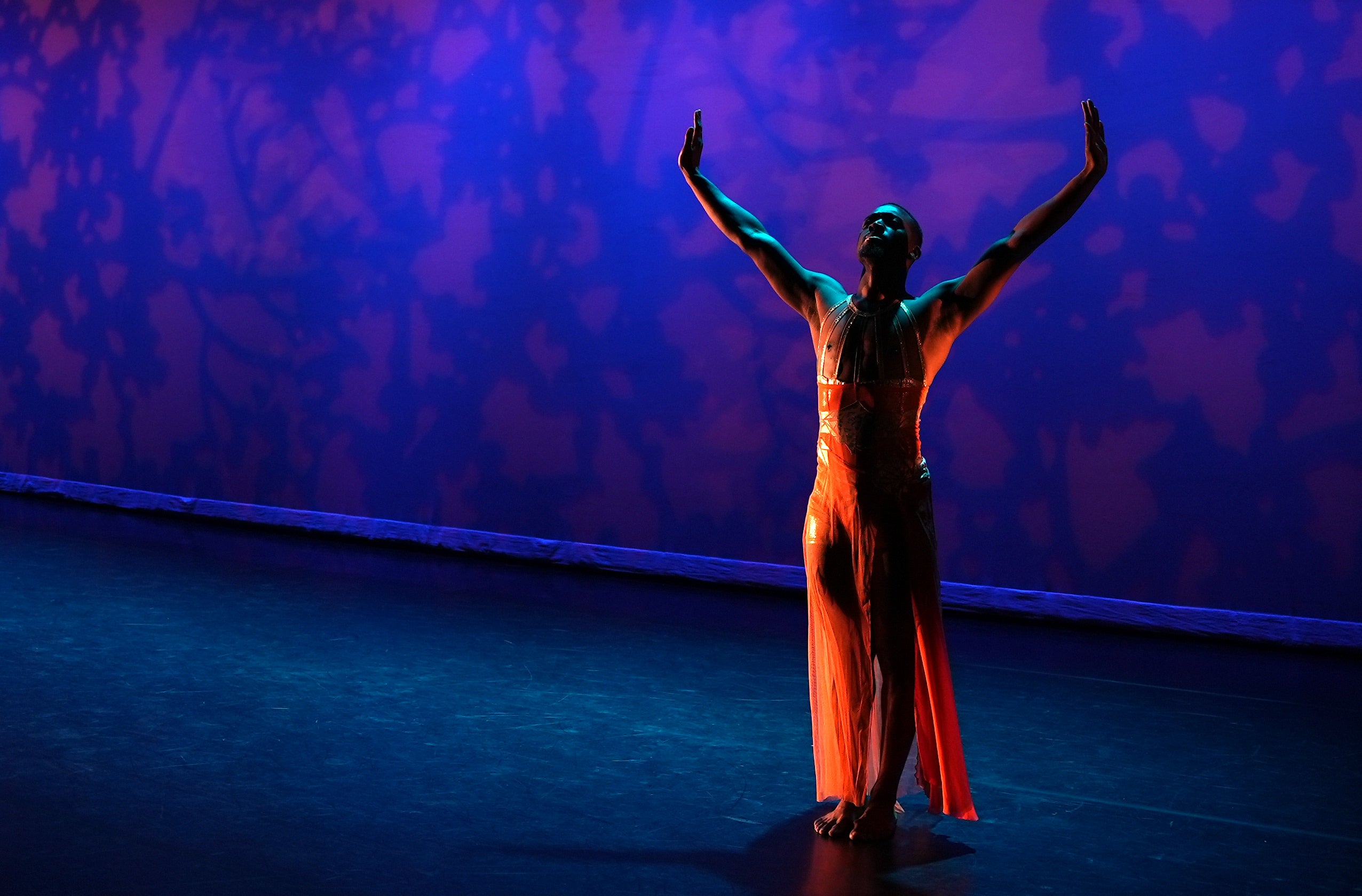 A dancer with PHILADANCO!, a majority Black dance group, performs in Philadelphia in 2023