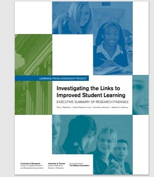 Cover of Executive Summary of Investigating the Links to Improved Student Learning