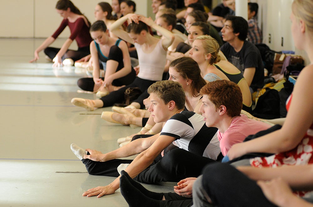 Pacific Northwest Ballet dancers.