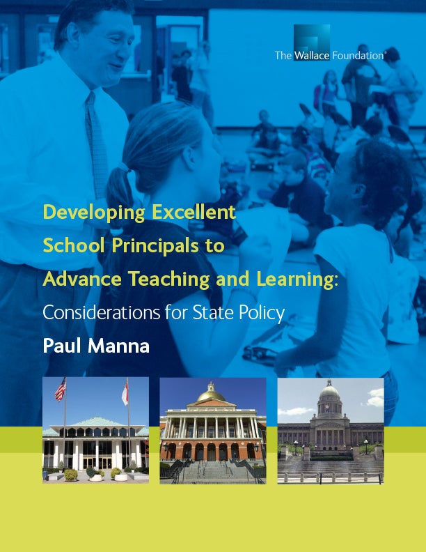 Developing Excellent School Principals - report cover