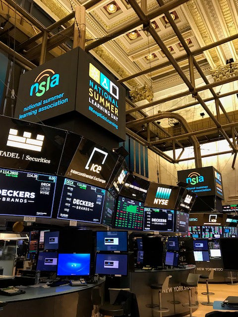 An empty station at the stock exchange.