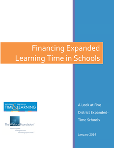 This report provides some preliminary answers to the question of how schools and districts are paying for expanded learning time
